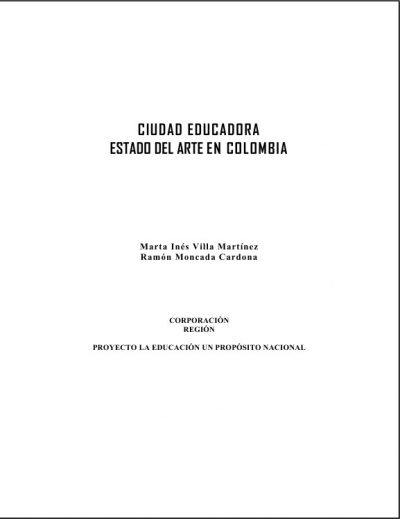 Ciudad educadora: estado del arte en Colombia - 1998