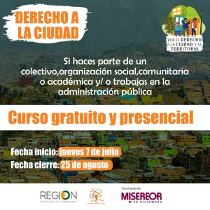 Curso por el Derecho a la Ciudad y al Territorio