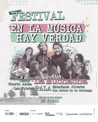 Agéndate este 28 de junio con el festival "En la Música Hay Verdad"